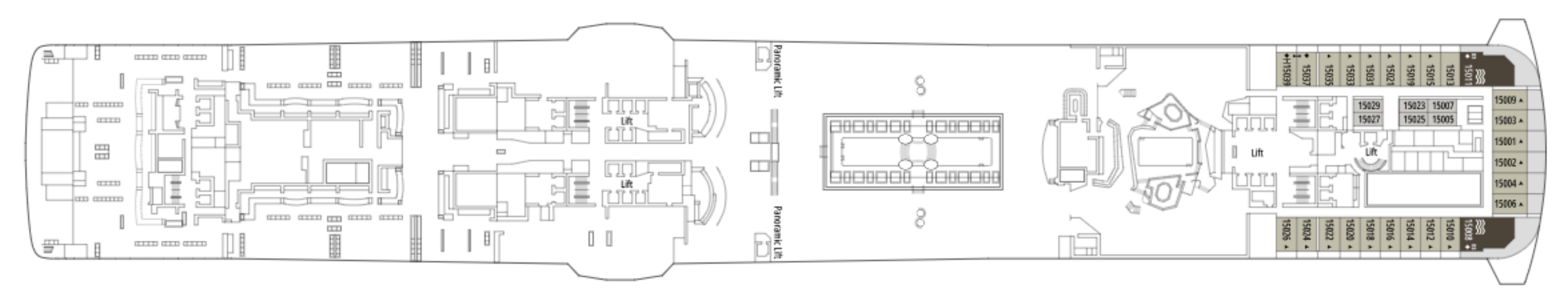 Deck 15 - Cinque Terre plan
